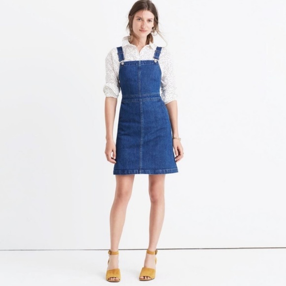 MADEWELL Blue Denim Hillview Overall Dress Size 12 - Picture 7 of 8